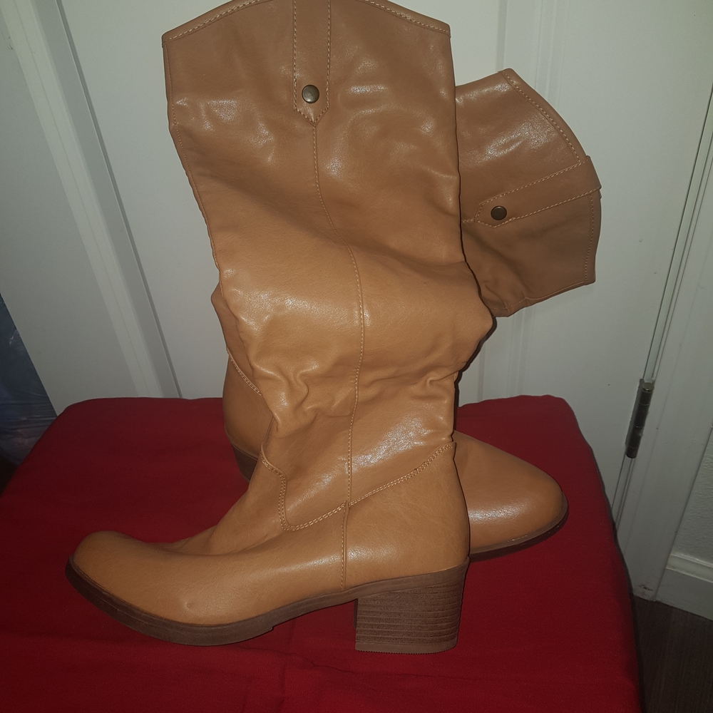 Tan Leather Women's Boots
